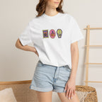 Cute Halloween Spooky Stamps with Cat, Jack-O-Lanter, Skeleton, Comfort Colors Tee