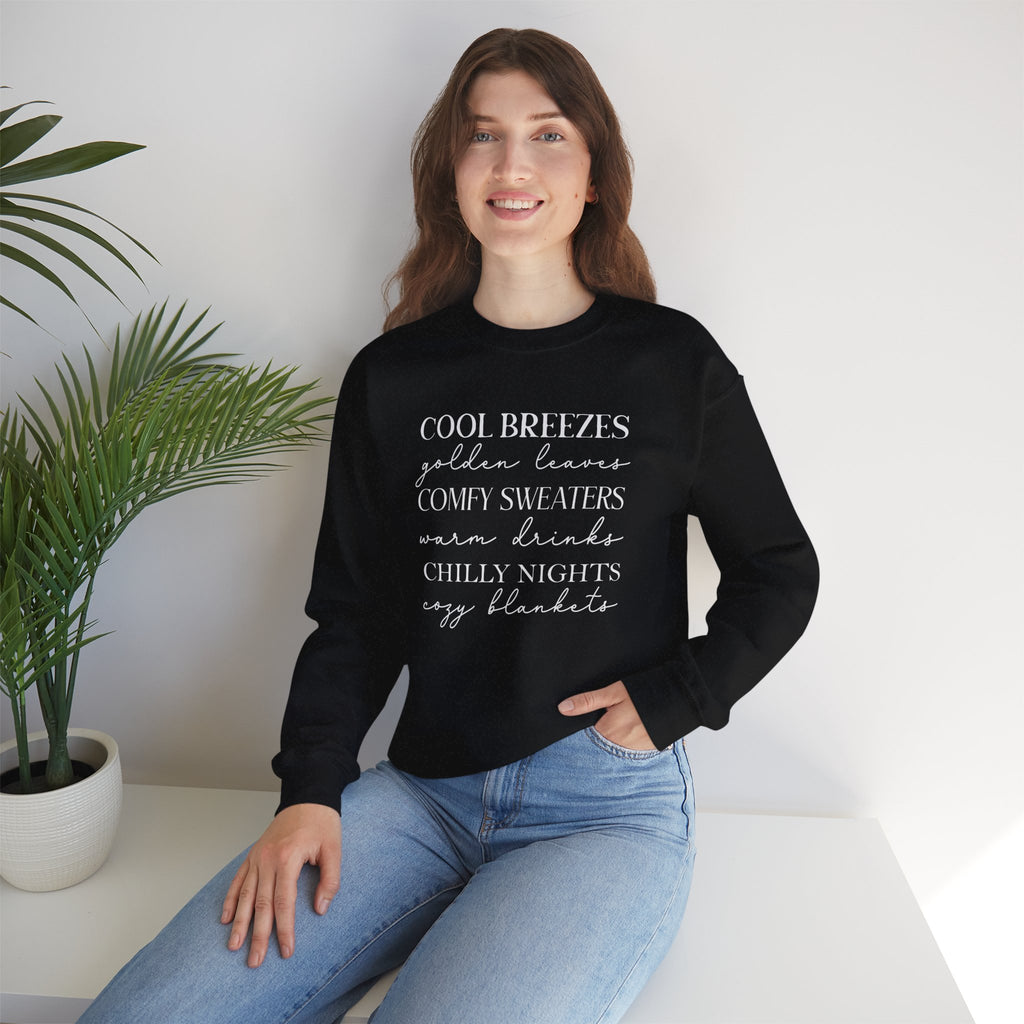 Autumn Vibes Gildan Unisex Heavy Blend™ Crewneck Sweatshirt for Fall, Thanksgiving, Festive