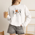 Dancing Skeletons, Cute Halloween Gildan Unisex Heavy Blend™ Crewneck Sweatshirt