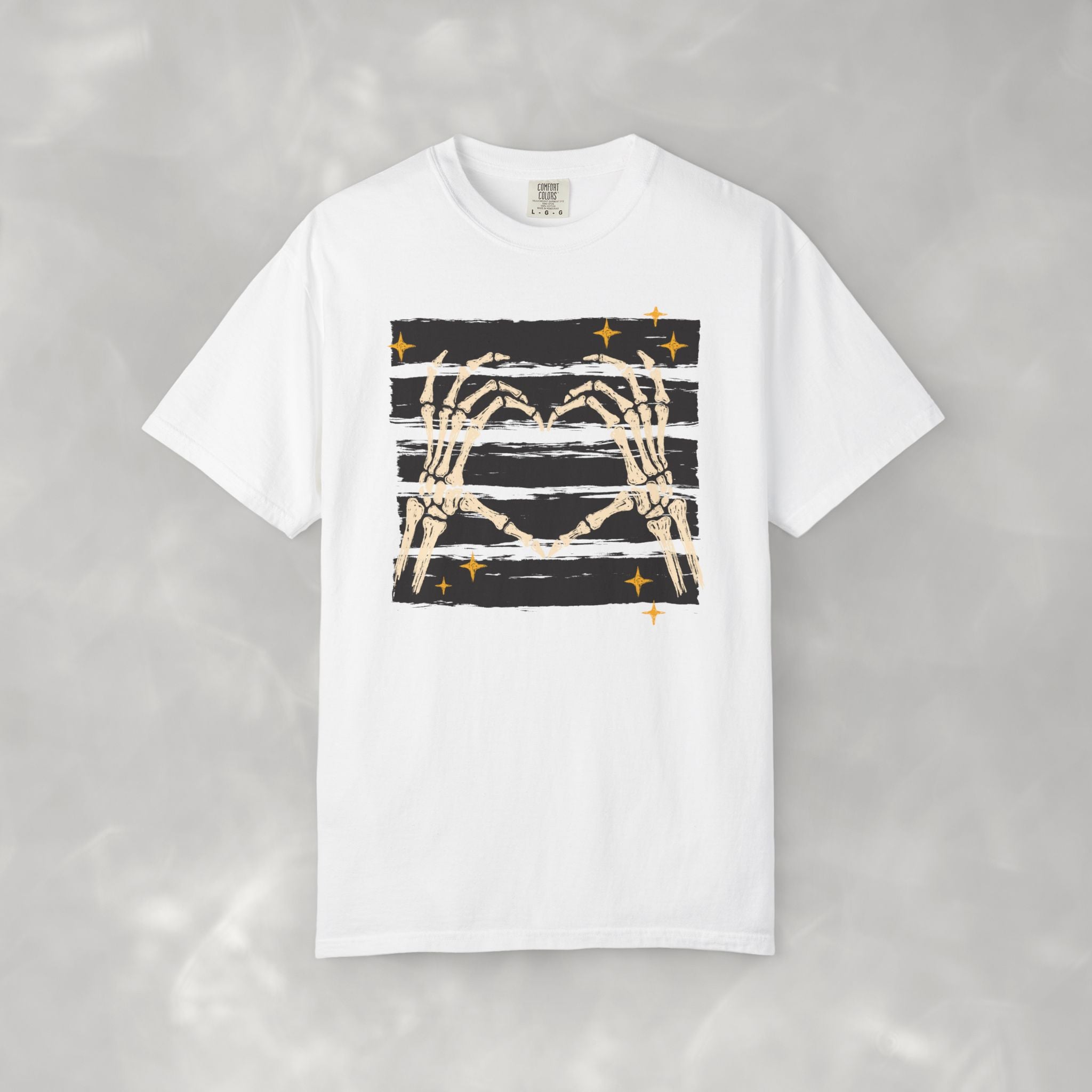 Spooky Skeleton Hands, Cute Halloween Comfort Colors Tee