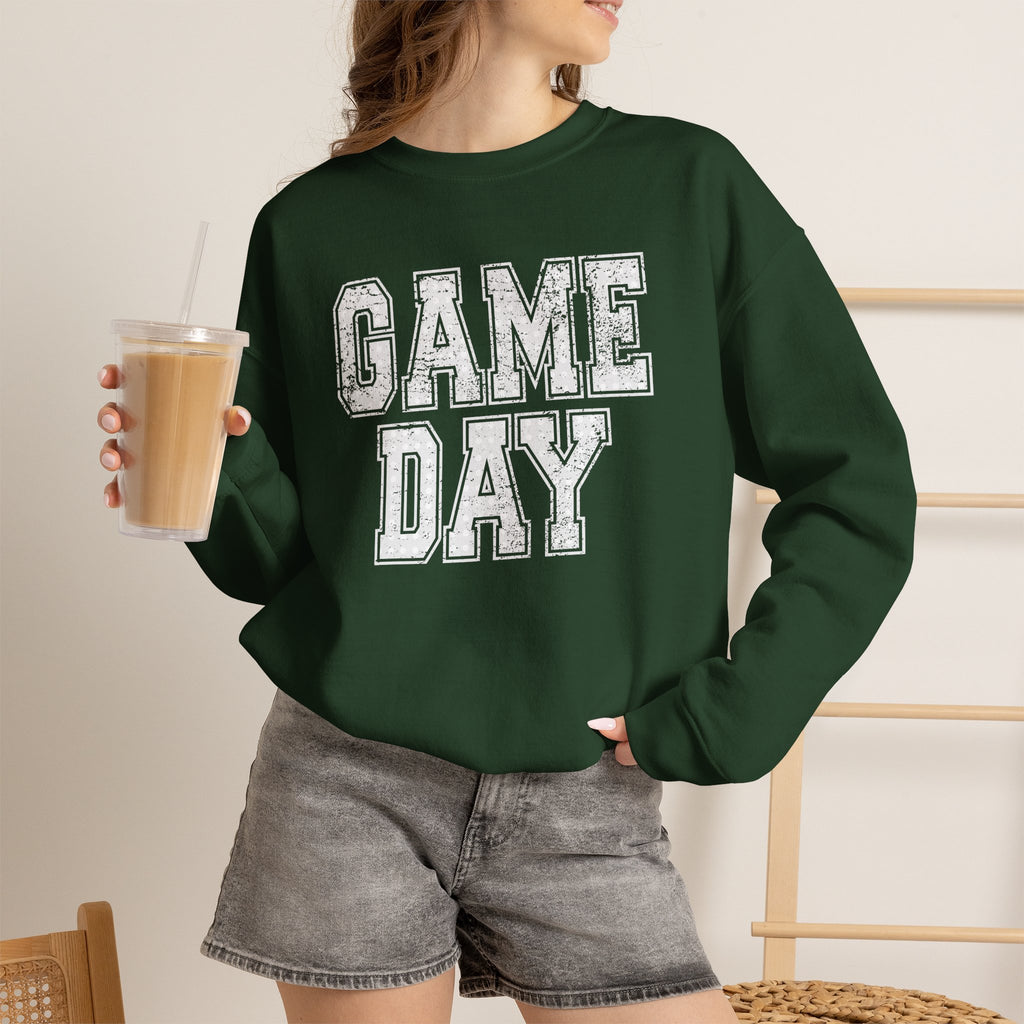 Cute Game Day, Preppy Polka Dot Gildan Unisex Heavy Blend™ Crewneck Sweatshirt