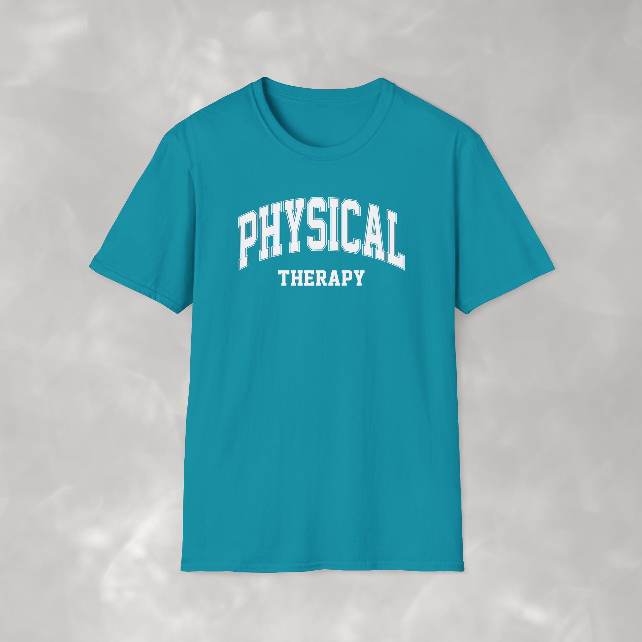 Physical Therapy, Therapist Varsity Style Gildan Unisex Softstyle T-Shirt
