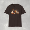 Retro Cats in Halloween Costumes Gildan Unisex Softstyle T-Shirt