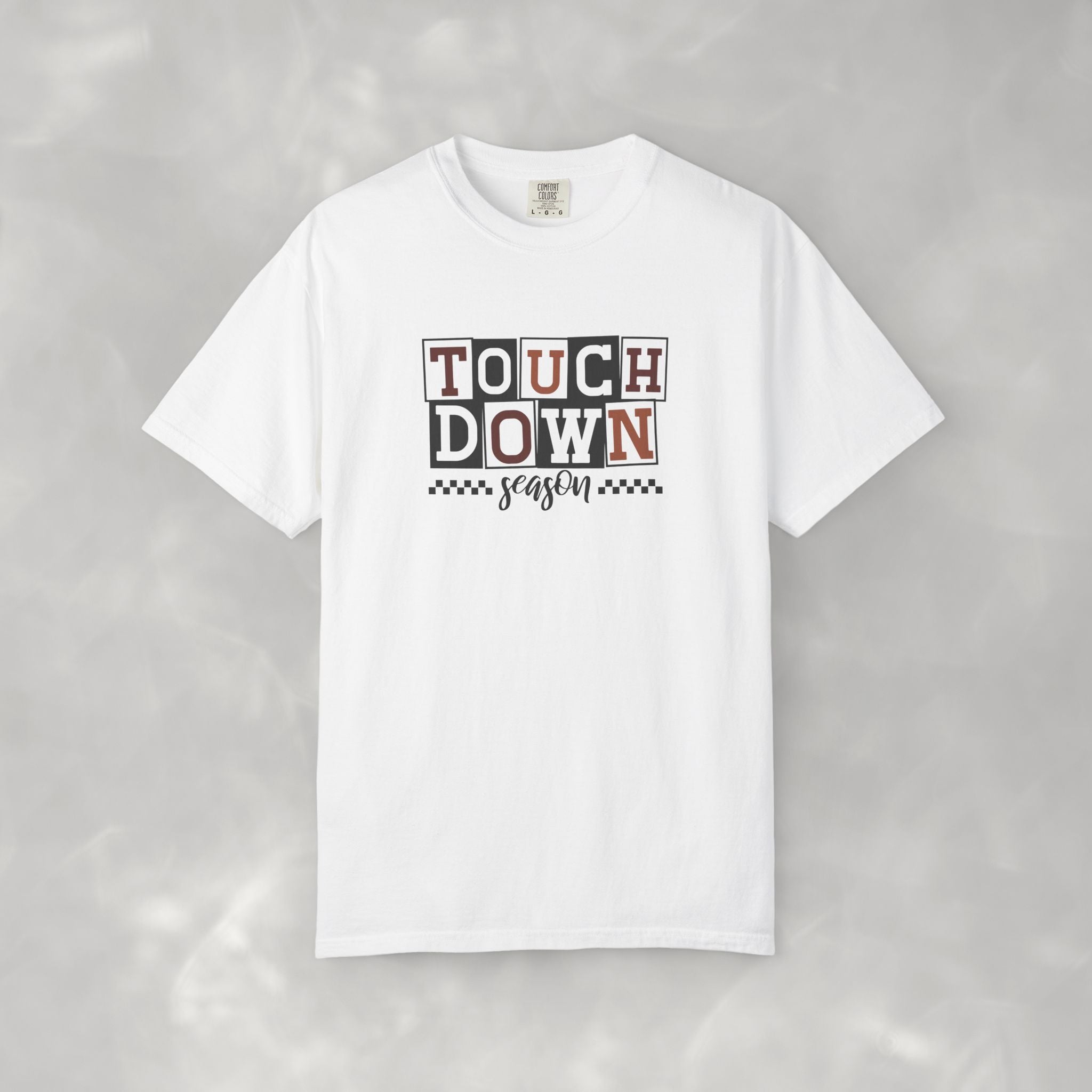 Touchdown Season, Preppy Football Comfort Colors Tee