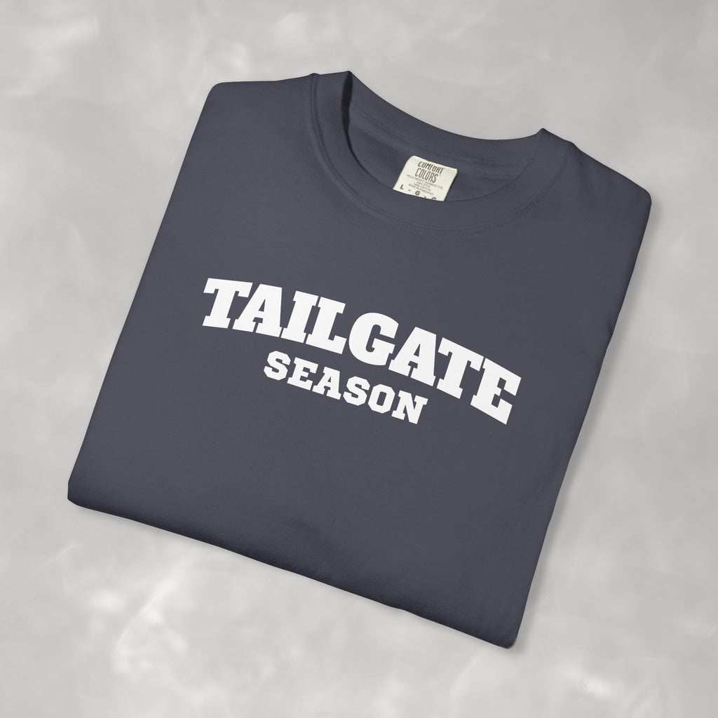 Tailgate Season, Football Game Day Unisex Comfort Colors Tee for Men and Women