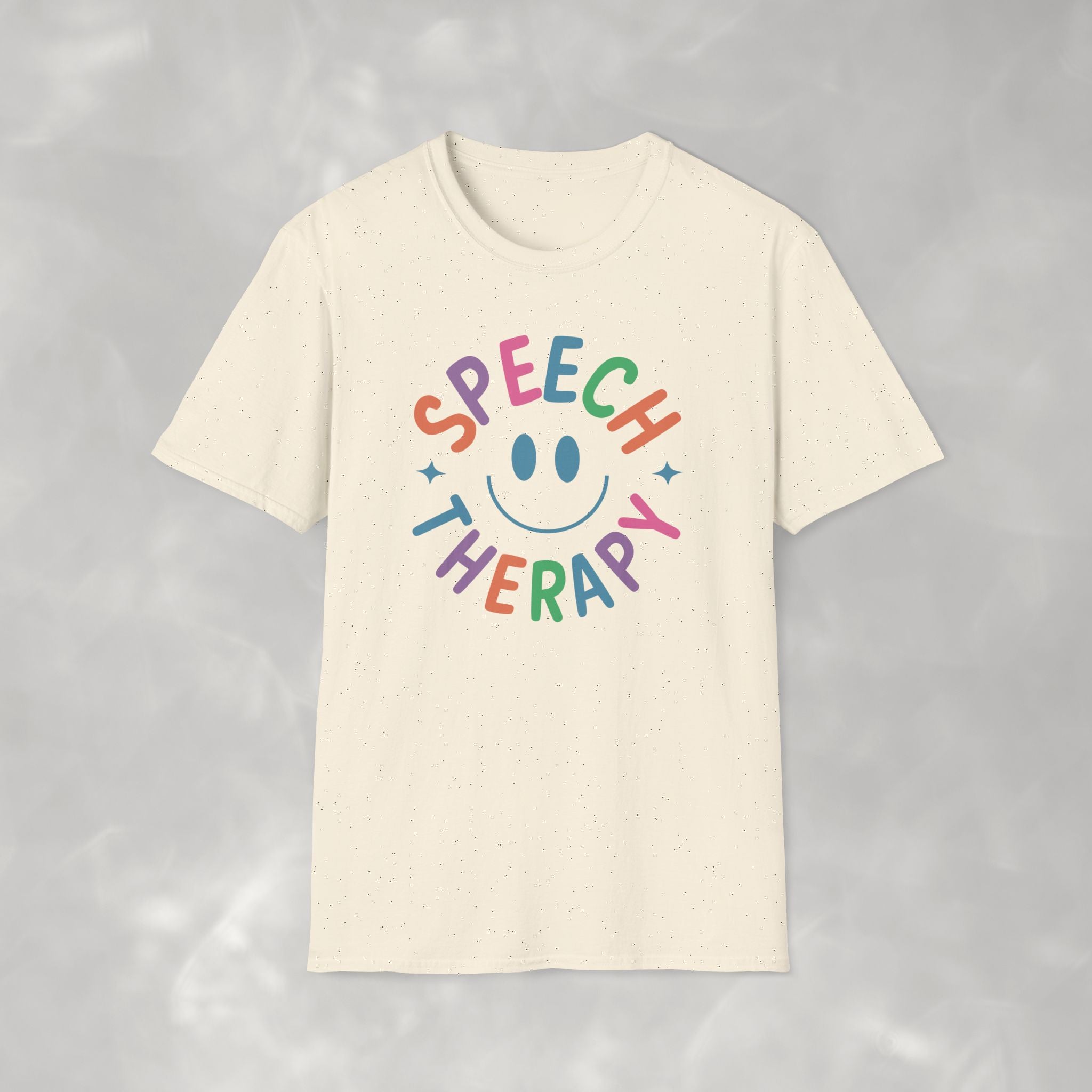 Speech Therapy, Cute Playful Smile, SLP, SLPA Gildan Unisex Softstyle T-Shirt