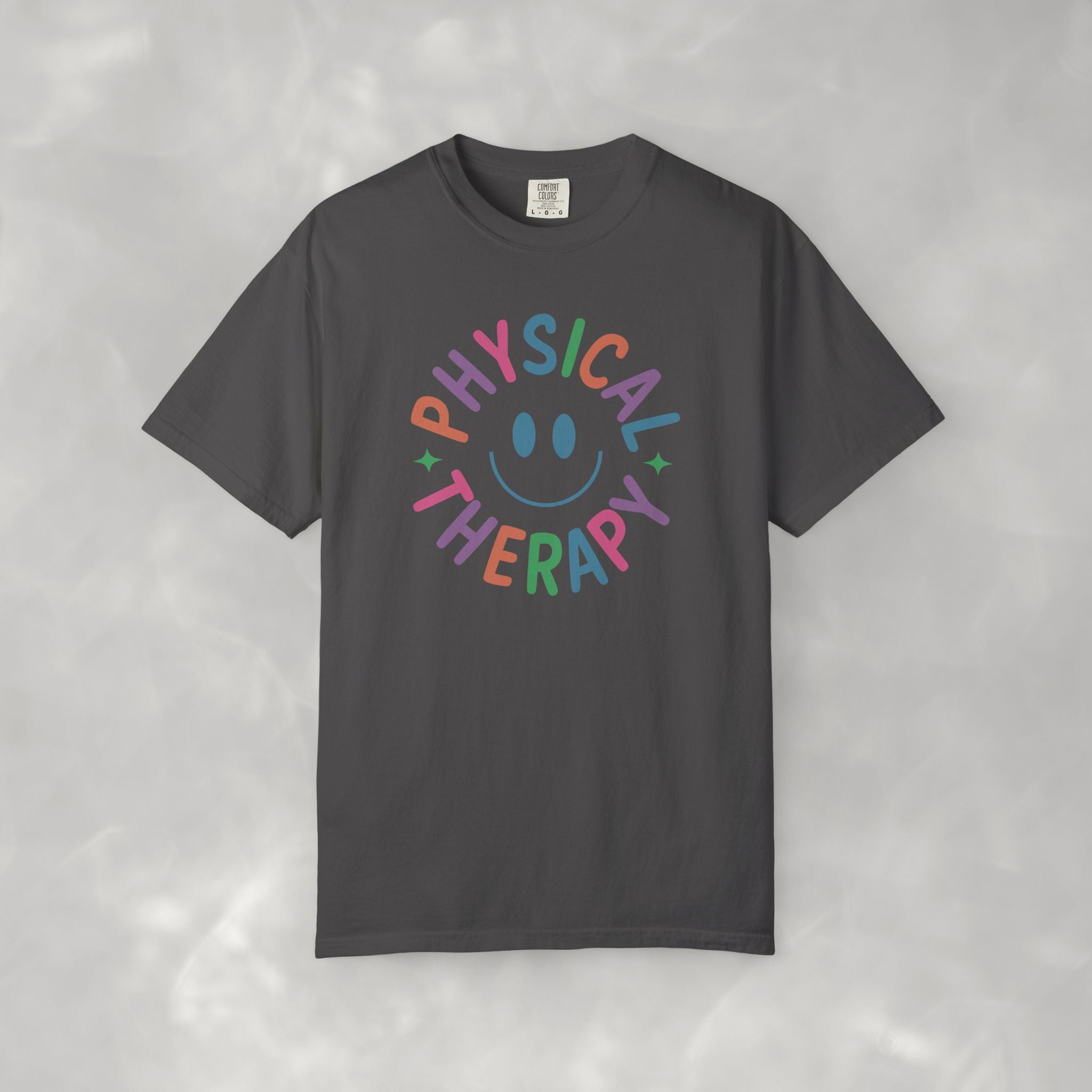 Physical Therapy, Cute Playful Smile, PT, PTA Unisex Comfort Colors Tee