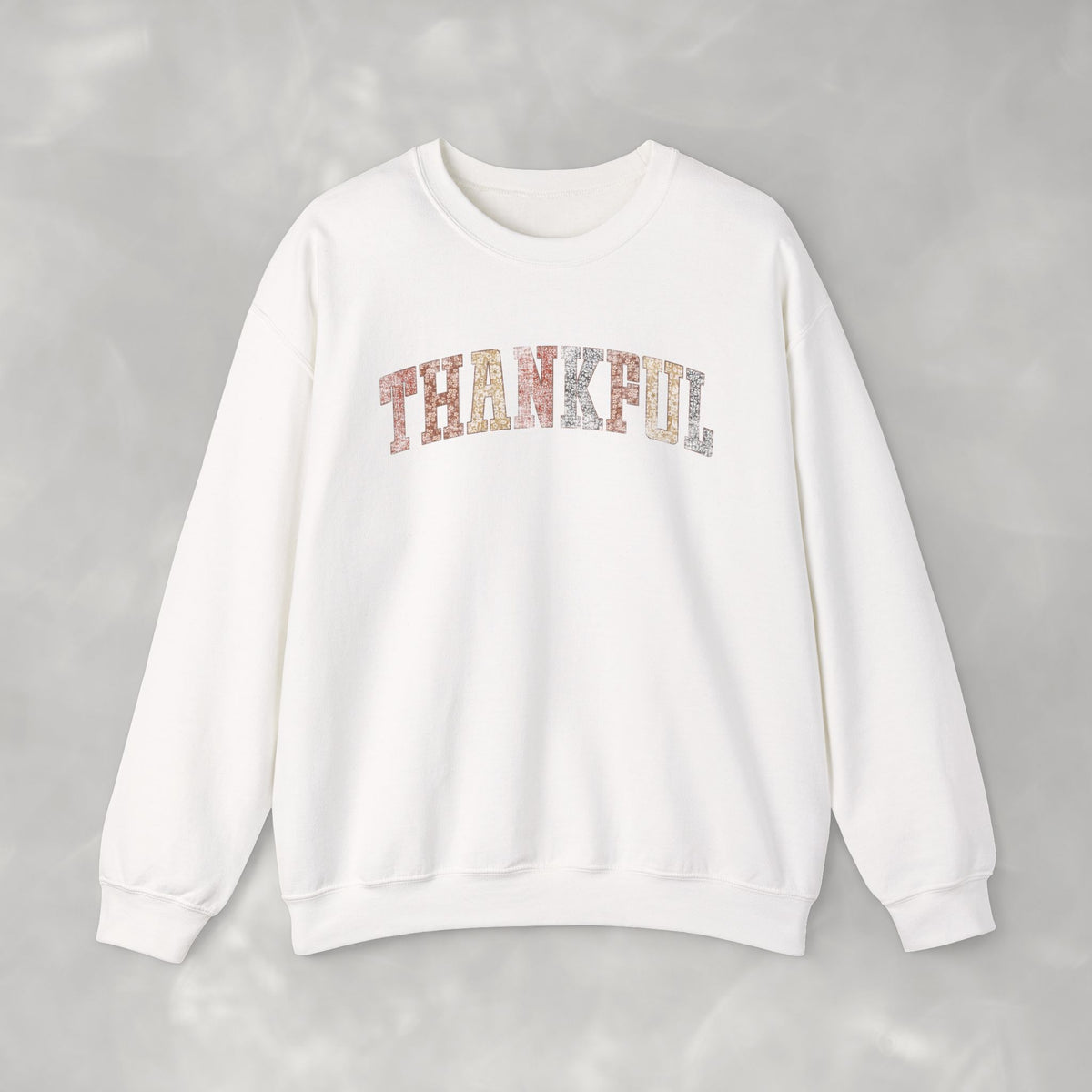 Thankful Cute Boho Trendy Gildan Unisex Heavy Blend™ Crewneck Sweatshirt for Autumn, Fall, Thanksgiving