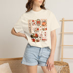Hello Fall Cute Autumn Collage Comfort Colors Tee