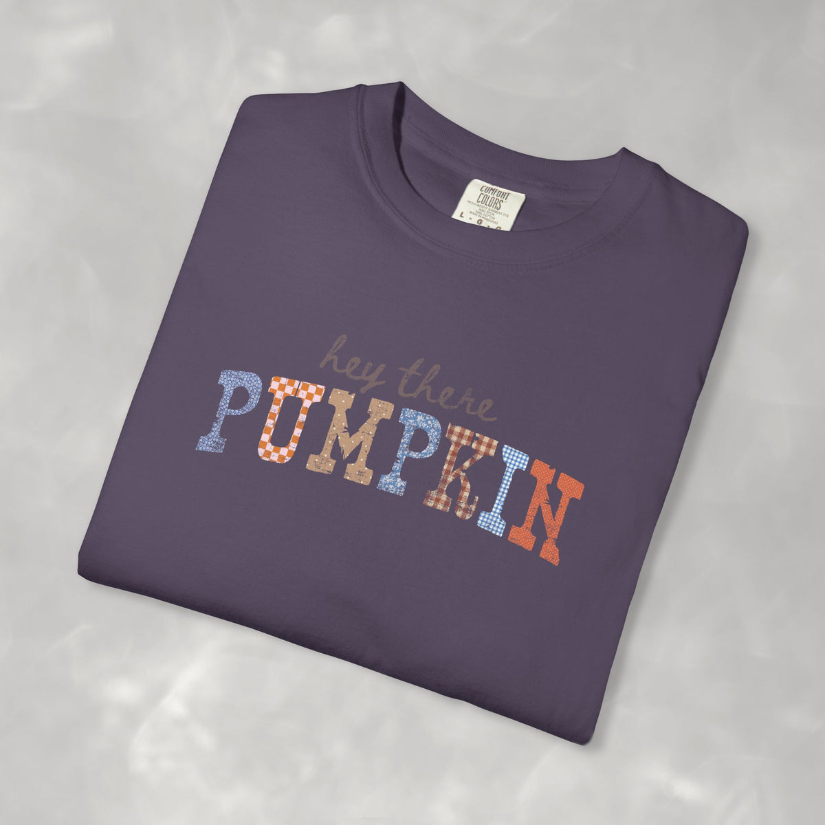 Hey There Pumpkin Distressed Comfort Colors Garment-Dyed T-shirt for Autumn, Fall, Thanksgiving