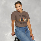 No Tricks Just Chicks, Funny Halloween Chickens in Costumes, Comfort Colors Tee