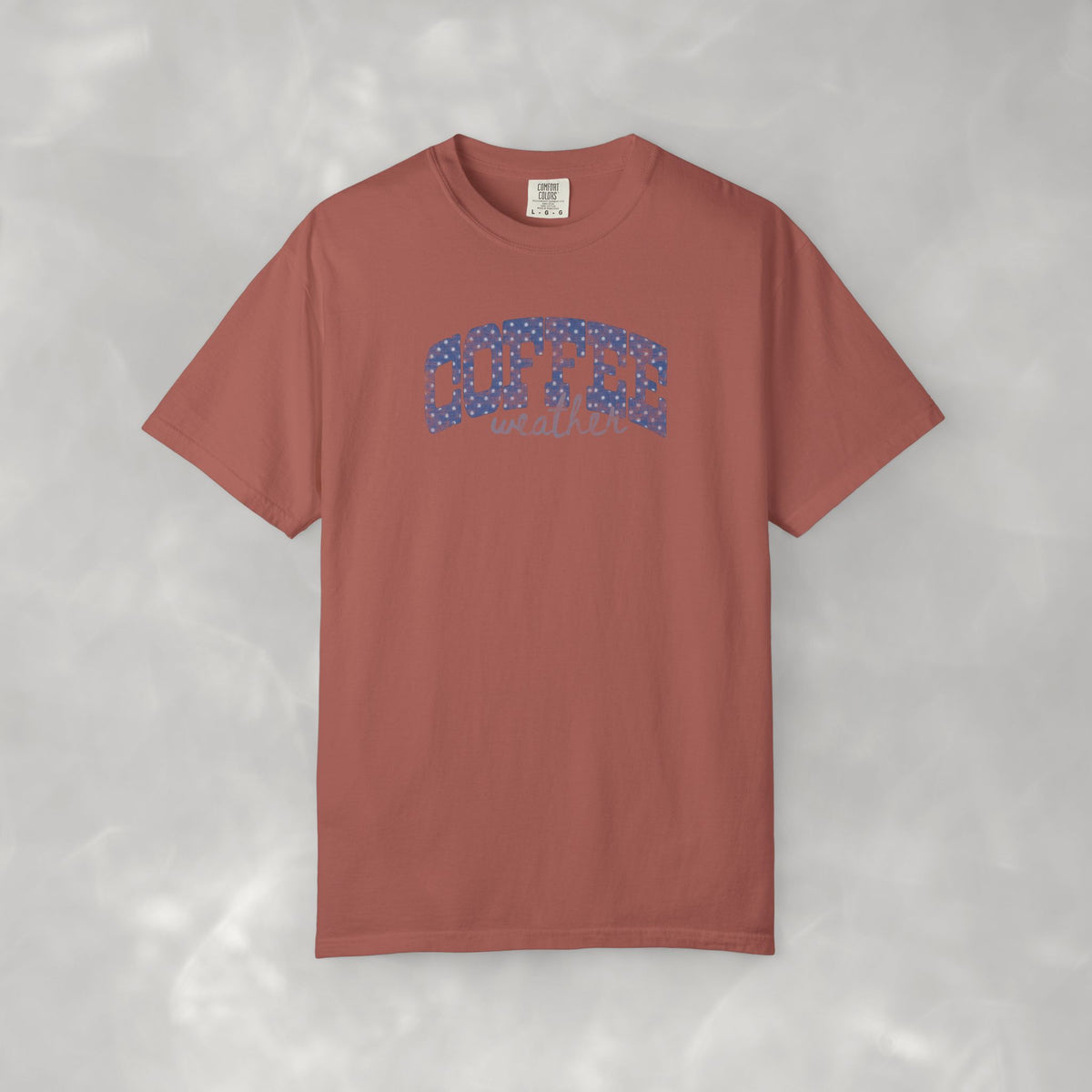 Coffee Weather Distressed Comfort Colors Unisex Garment-Dyed T-shirt