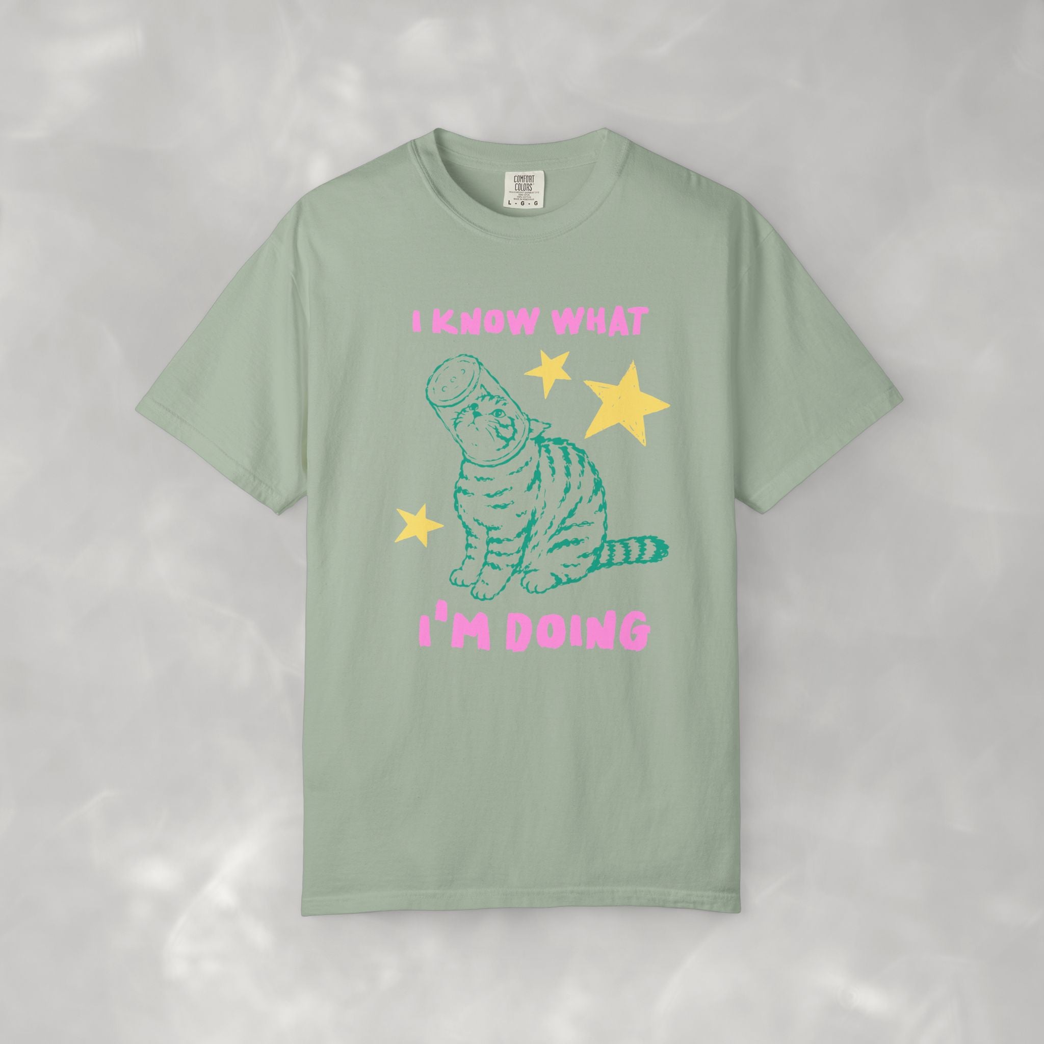 I Know What I'm Doing, Funny Cat Lover Comfort Colors Tee