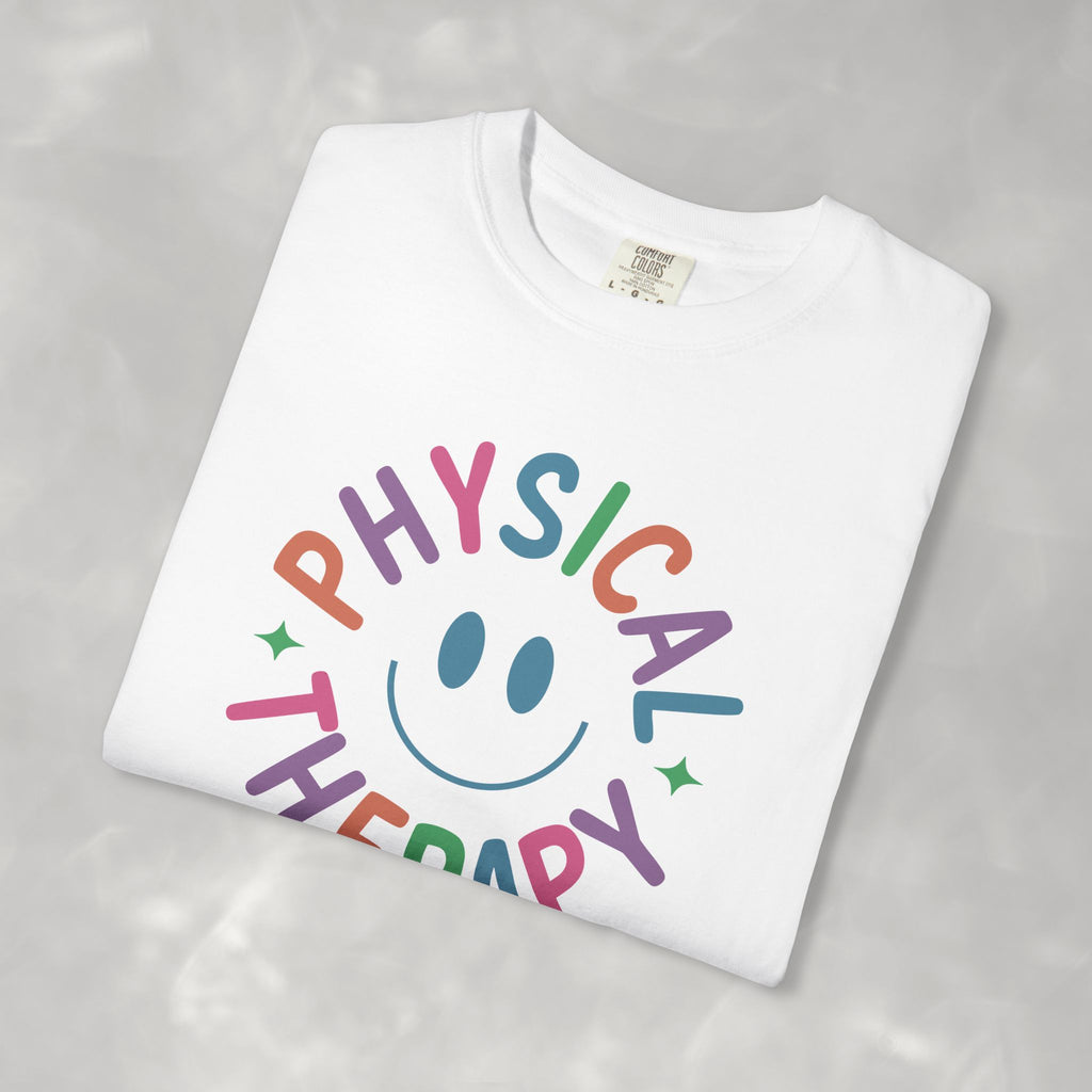 Physical Therapy, Cute Playful Smile, PT, PTA Unisex Comfort Colors Tee