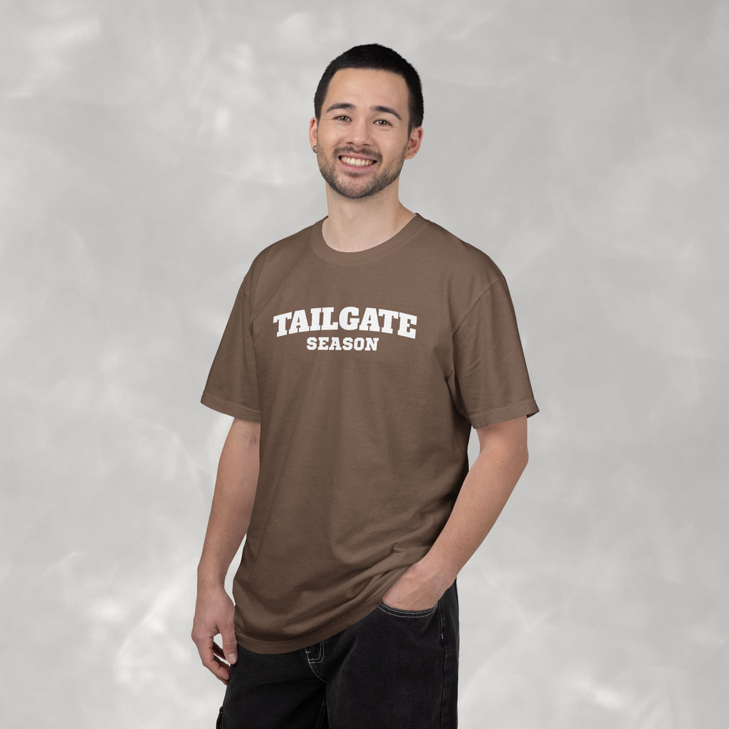 Tailgate Season, Football Game Day Unisex Comfort Colors Tee for Men and Women