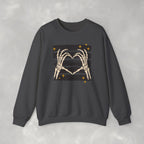 Spooky Skeleton Hands, Cute Halloween Unisex Heavy Blend™ Crewneck Sweatshirt