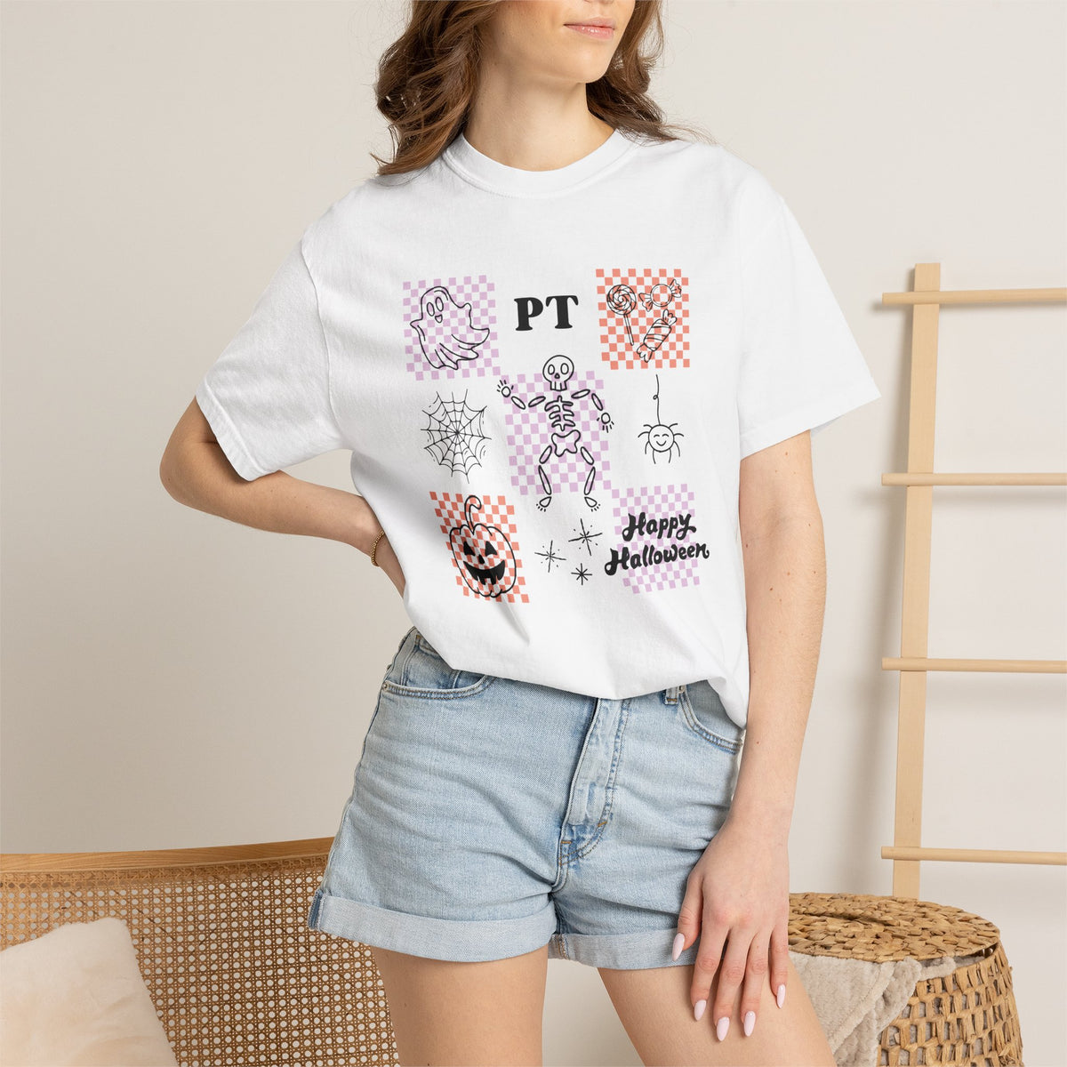 Cute Physical Therapy Halloween Comfort Colors Unisex Garment-Dyed T-shirt for PT, PTA, Physical Therapist