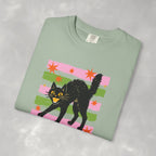 Spooky, Cute Black Cat, Halloween Comfort Colors Tee Unisex