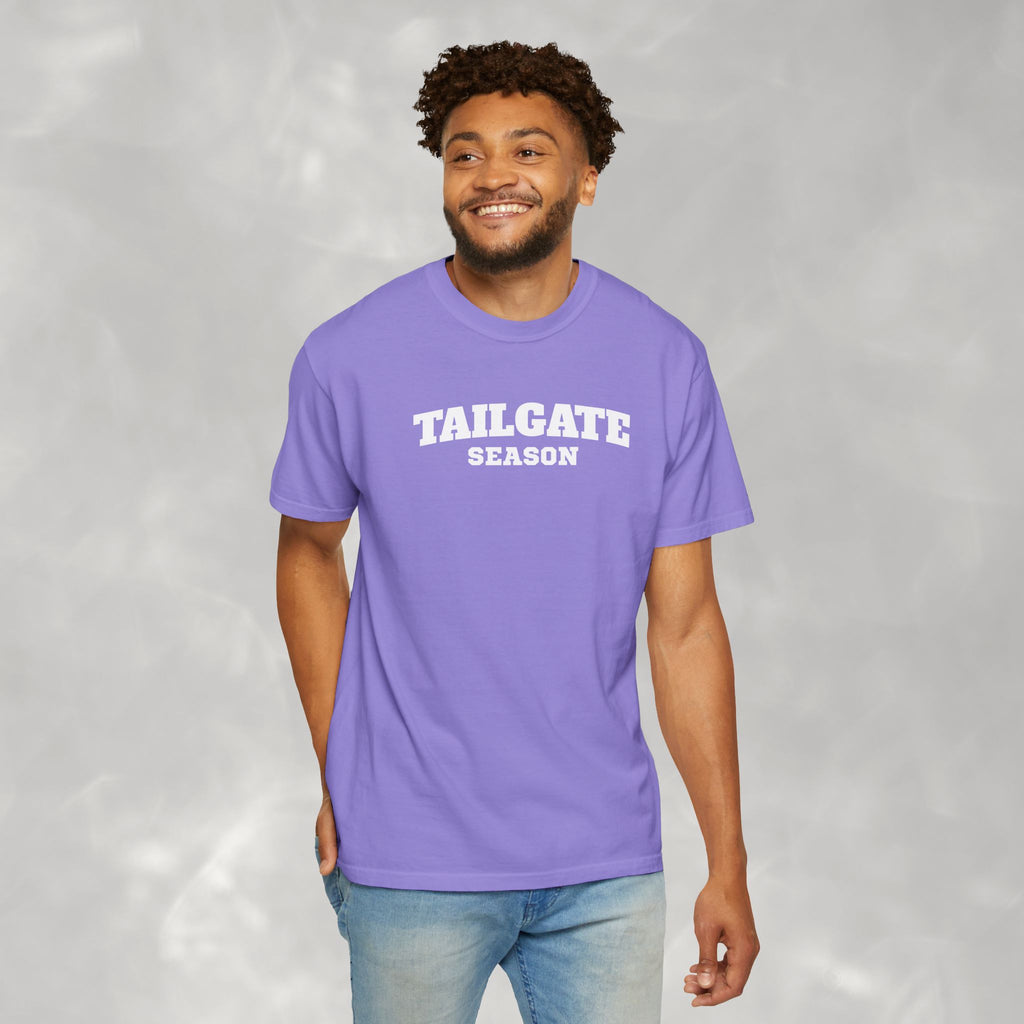 Tailgate Season, Football Game Day Unisex Comfort Colors Tee for Men and Women