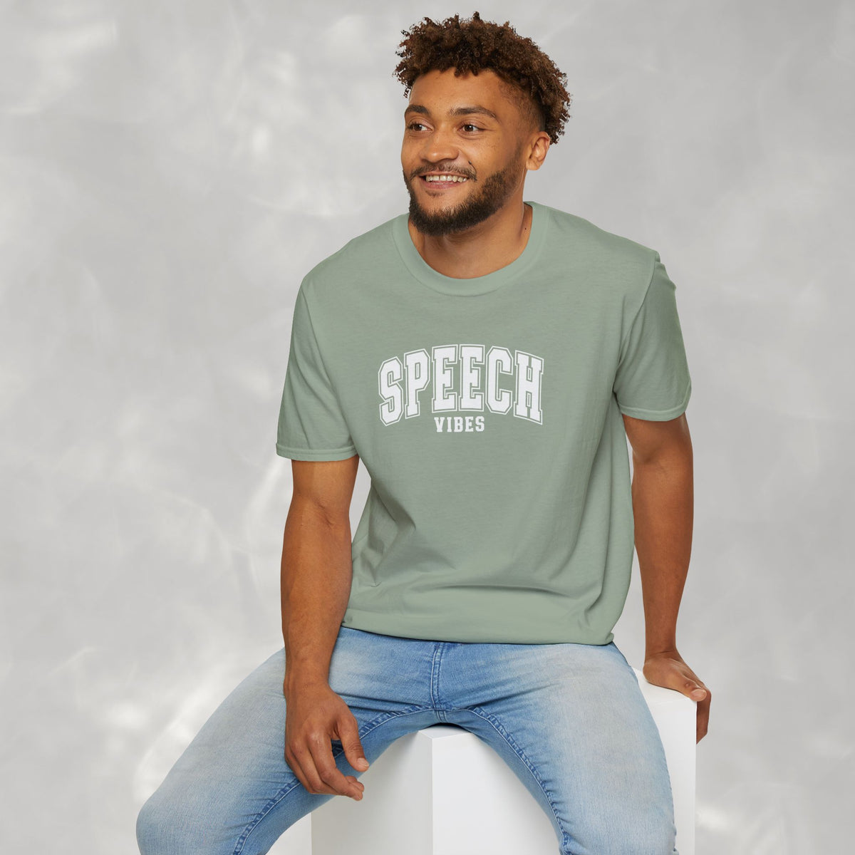 Speech Vibes Gildan Unisex Softstyle T-Shirt for SLP, SLPA, Speech Therapy