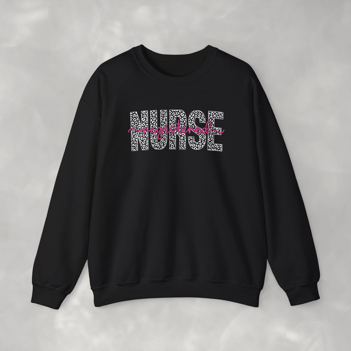 Registered Nurse Leopard Print Gildan Unisex Heavy Blend™ Crewneck Sweatshirt