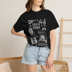 Football Preppy Game Day Comfort Colors Tee for Women