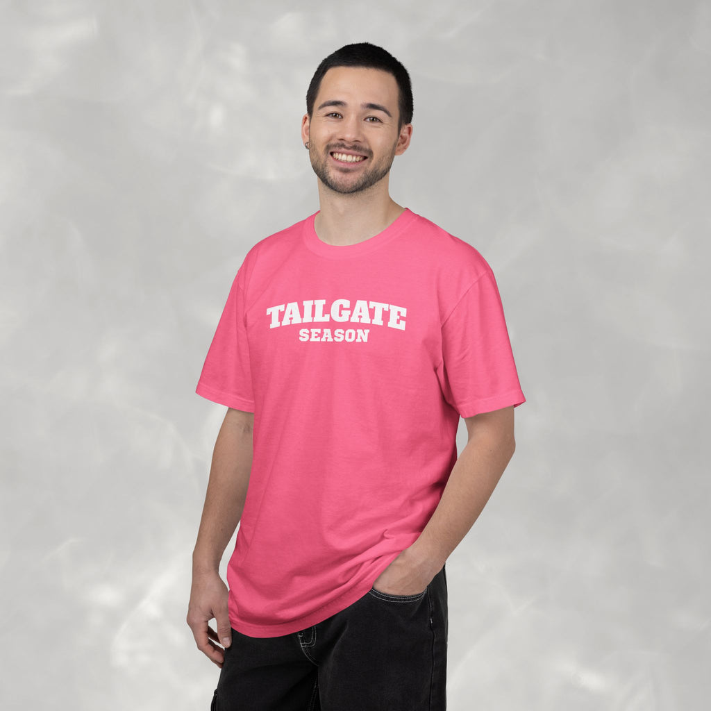 Tailgate Season, Football Game Day Unisex Comfort Colors Tee for Men and Women