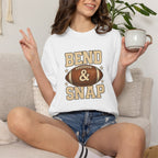 Funny Bend And Snap Football Comfort Colors Tee for Women