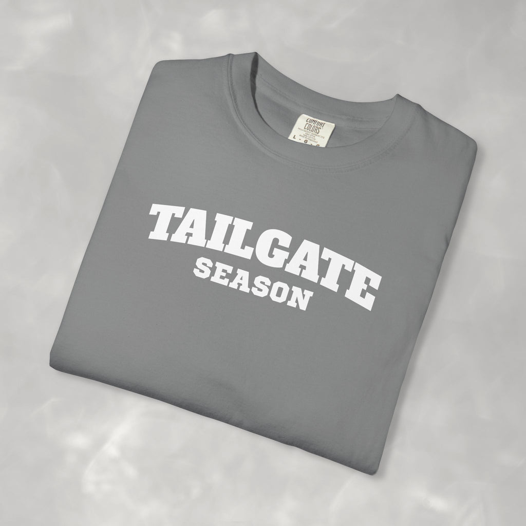 Tailgate Season, Football Game Day Unisex Comfort Colors Tee for Men and Women