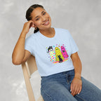 Preppy, Girly, Cute Halloween Ghosts with Cats, Gildan Unisex Softstyle T-Shirt