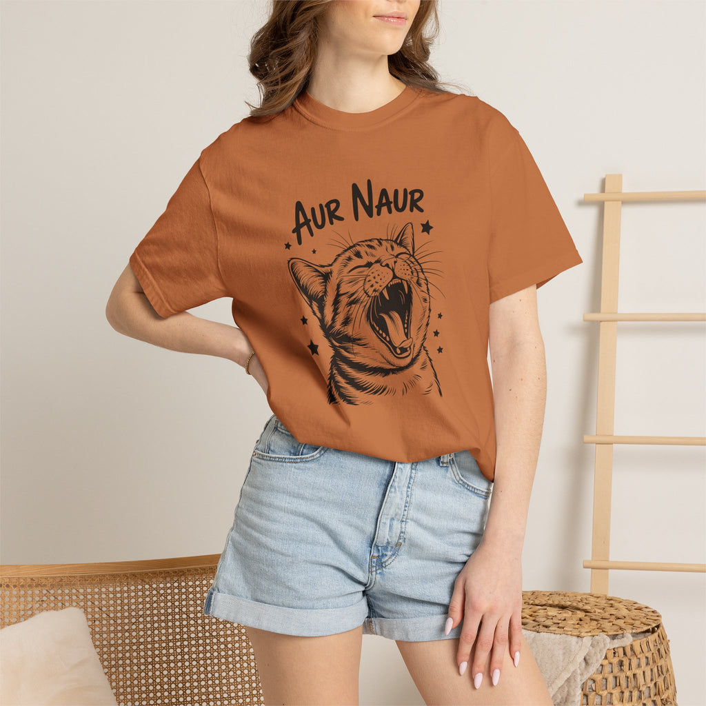 Aur Naur (Oh No) Funny Cat Lover Unisex Comfort Colors Tee