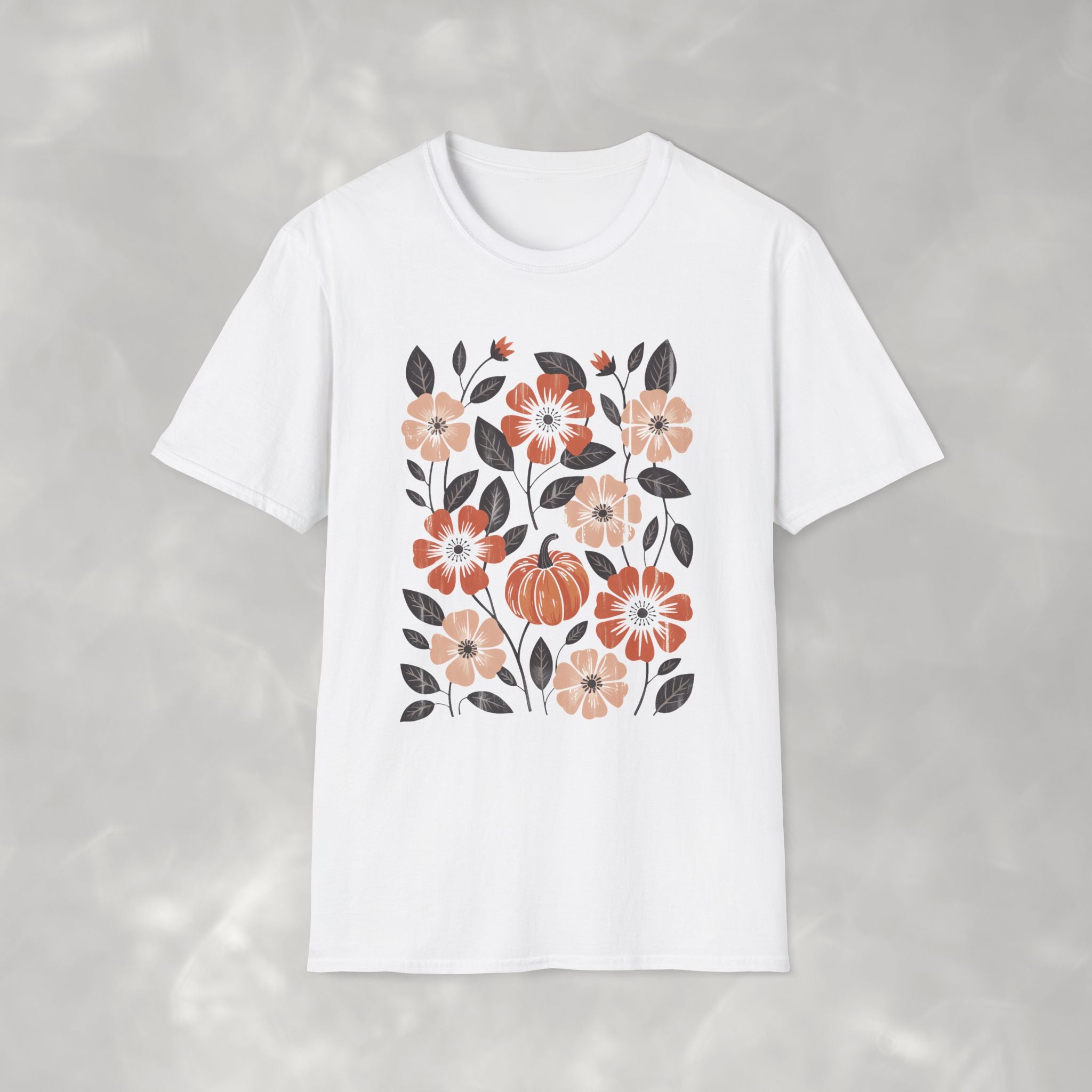Boho Autumn, Vintage Fall Gildan Unisex Softstyle T-Shirt