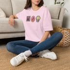 Cute Halloween Spooky Stamps with Cat, Jack-O-Lanter, Skeleton, Gildan Unisex Softstyle T-Shirt
