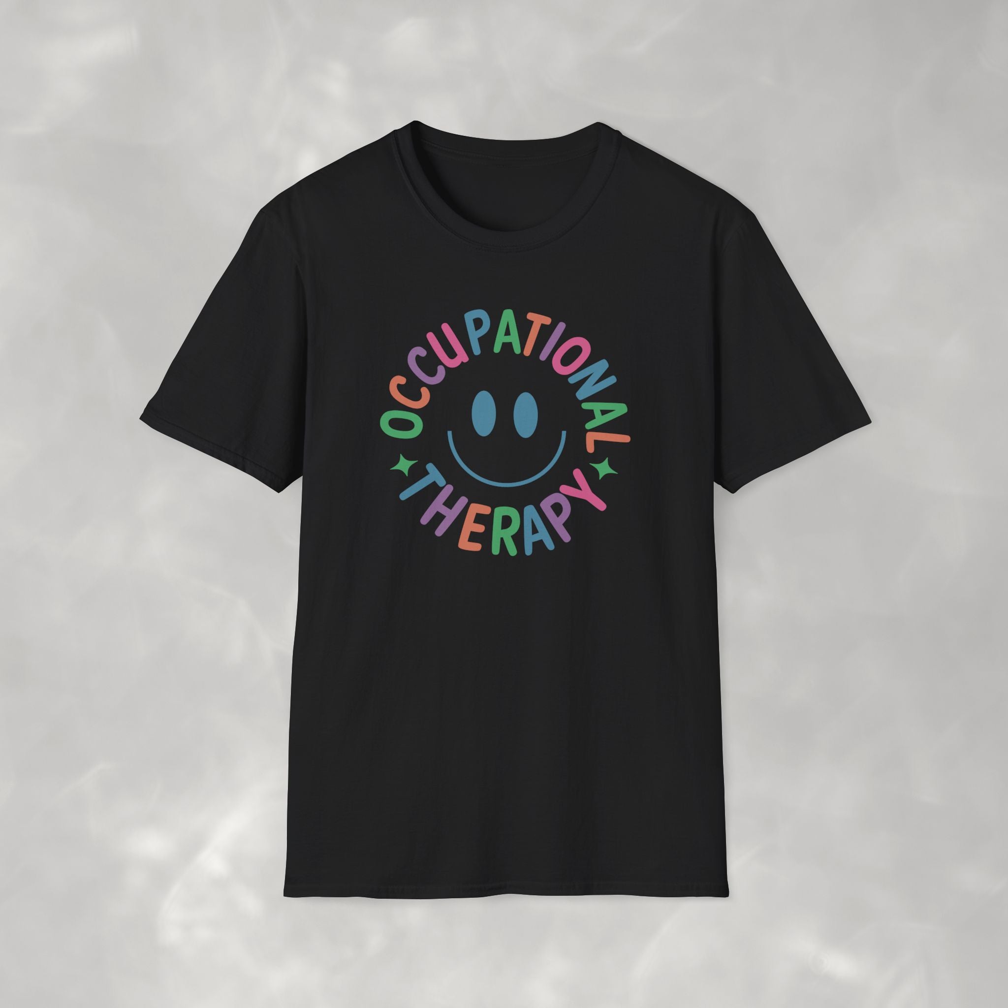 Occupational Therapy, Cute Playful Smile, OT, COTA Unisex Softstyle T-Shirt