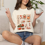 Hello Fall Cute Autumn Collage Comfort Colors Tee