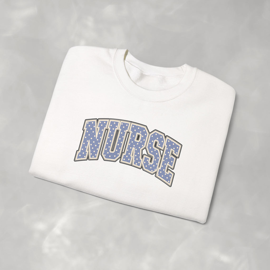 Nurse Vasity Polka Dot Gildan Unisex Heavy Blend™ Crewneck Sweatshirt