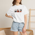 Cute Black Cats Playing in Autumn Leaves Comfort Colors Tee