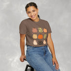 Whimsical Autumn Pumpkins Comfort Color Garment-Dyed T-shirt for Fall, Thanksgiving