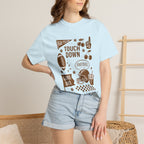 Football Preppy Game Day Comfort Colors Tee for Women