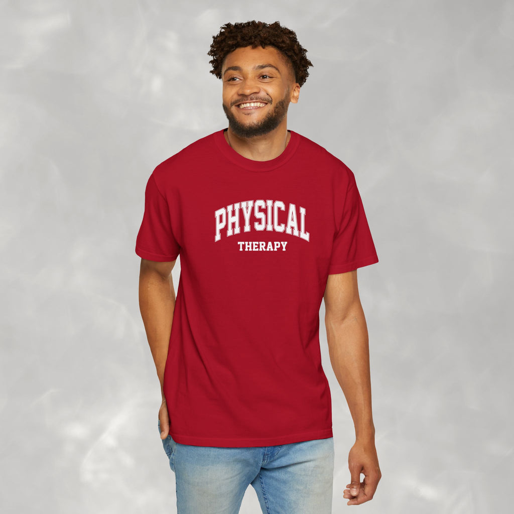Physical Therapy, Therapist Classic Varsity Style Comfort Colors Tee