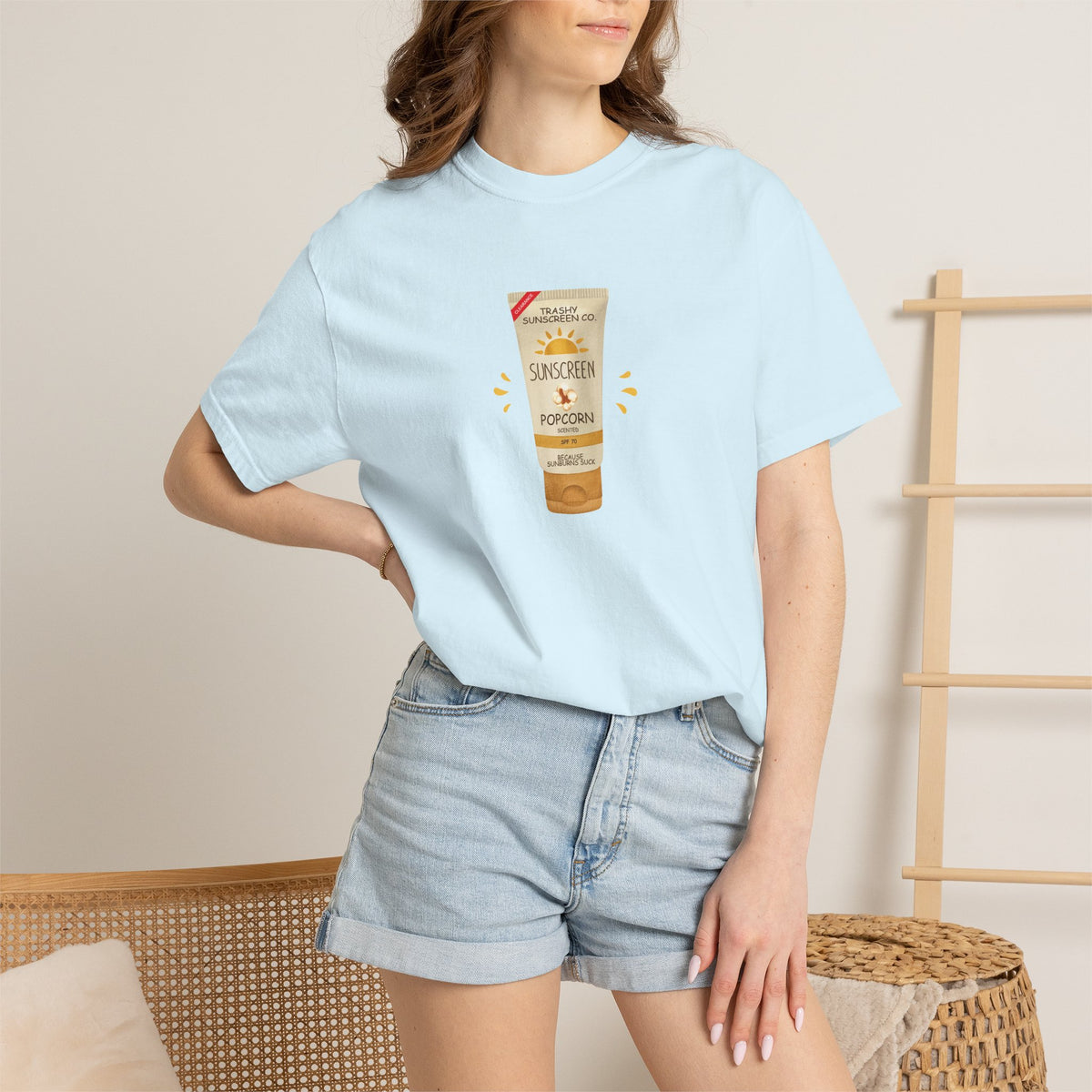 Popcorn Scented Sunscreen, Funny, Random Questionable Concepts Comfort Colors Tee