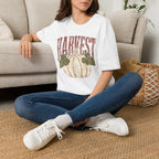 Autumn Harvest, White Pumpkin Retro Gildan Unisex Softstyle T-Shirt