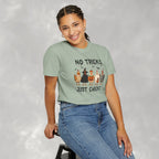 No Tricks Just Chicks, Funny Halloween Chickens in Costumes, Comfort Colors Tee