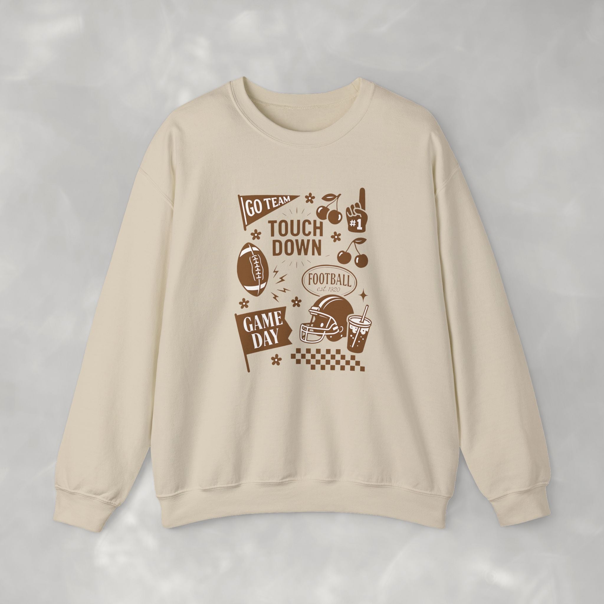 Football Preppy Game Day Gildan Unisex Heavy Blend™ Crewneck Sweatshirt