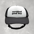 Certified Good Boy Dog Foam Trucker Hat with Ear Slots