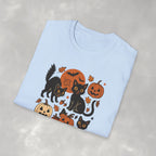 Spooky Black Cats and Jack-O-Lanterns, Gildan Unisex Softstyle T-Shirt