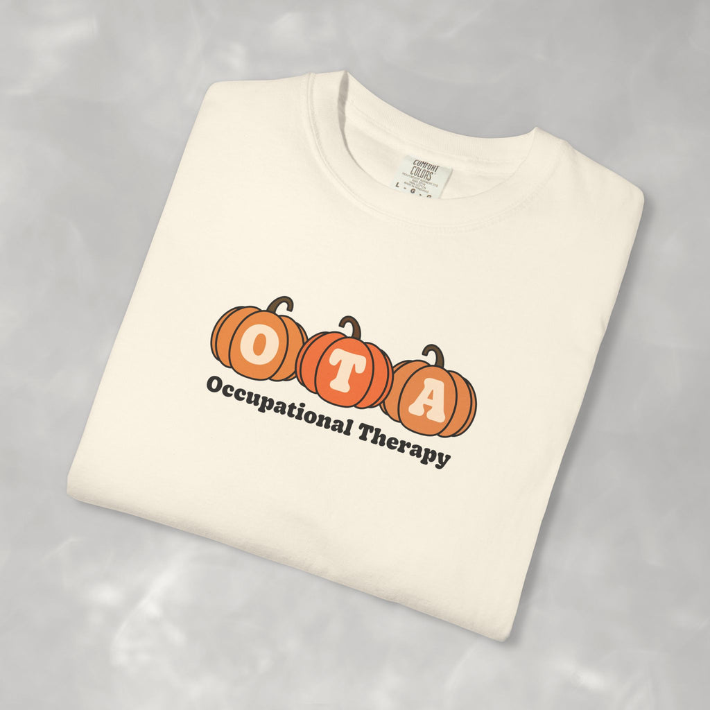 OTA Fall Pumpkins Comfort Colors Garment-Dyed T-shirt for Occupational Therapy Assistants
