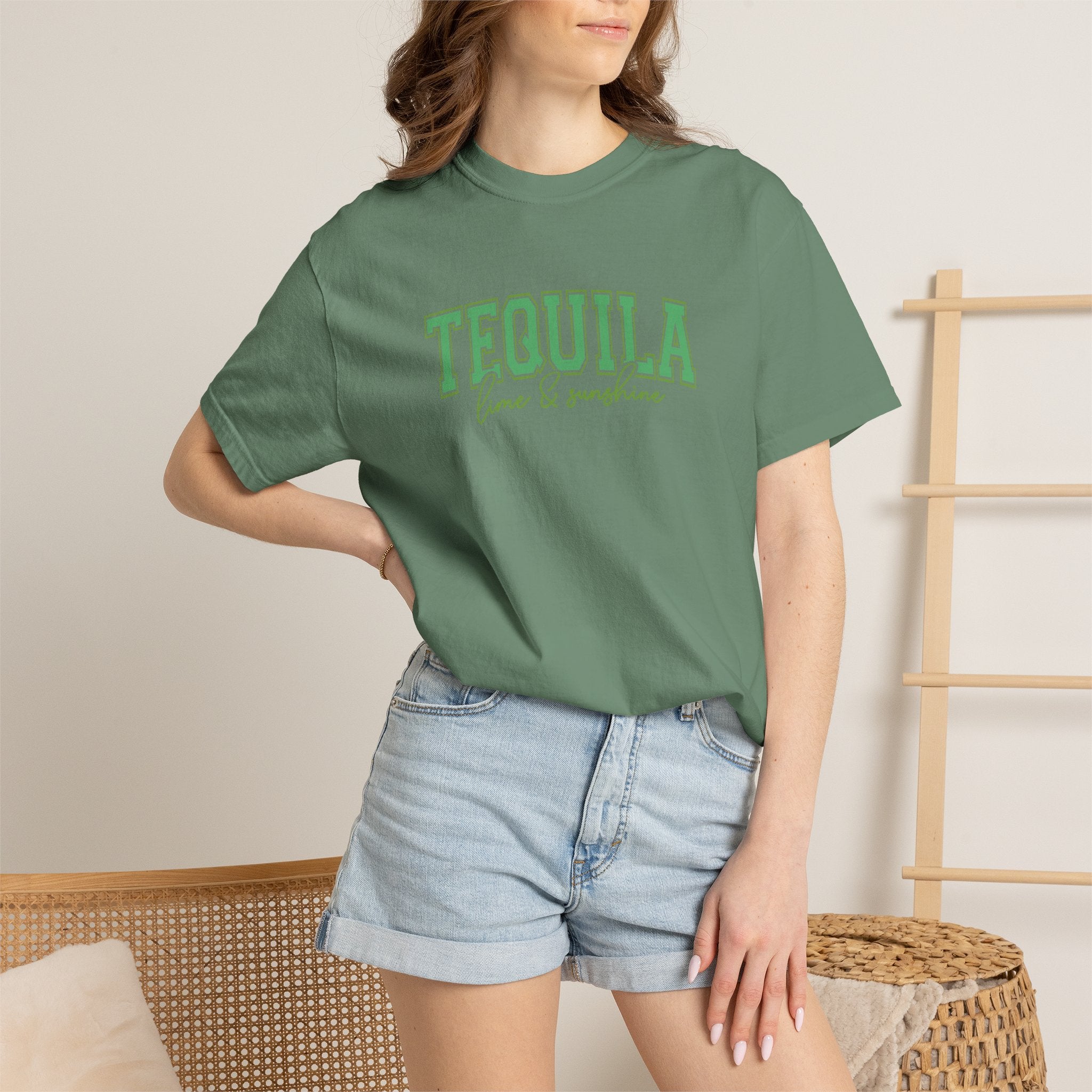 Tequila, Lime, and Sunshine Summer, Vacation, Beach Comfort Colors Tee