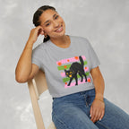 Spooky, Cute Black Cat, Halloween Gildan Unisex Softstyle T-Shirt
