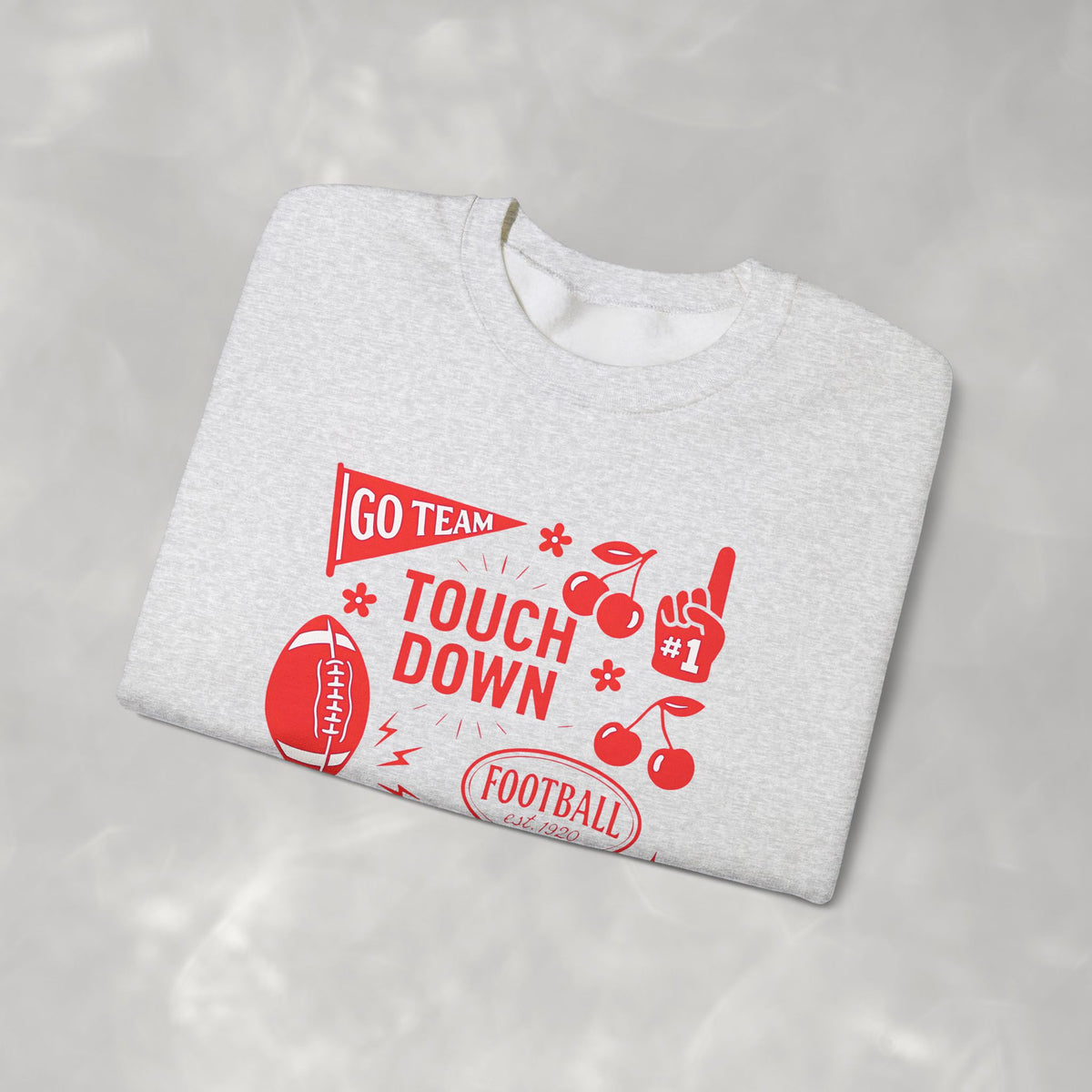 Football Season, Touchdown, Gameday, Cute Gildan Unisex Heavy Blend™ Crewneck Sweatshirt